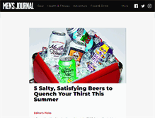 Tablet Screenshot of mensjournal.com